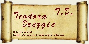 Teodora Drezgić vizit kartica